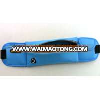 Custom Promotional Blue blank Nylon Sports Bag with Zipper for Extra Security