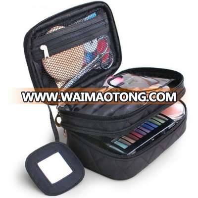 Fashional Waterproof Makeup Organizer Bag With Double Layers